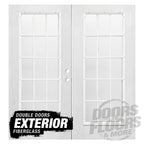 Exterior Prehung Double Fiberglass Doors