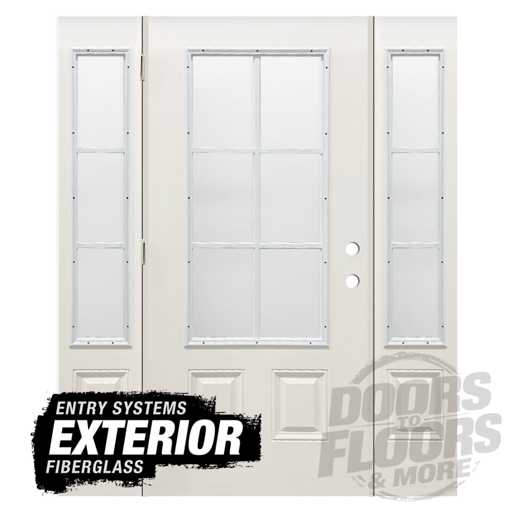 Exterior Entry with Sidelights Fiberglass Doors