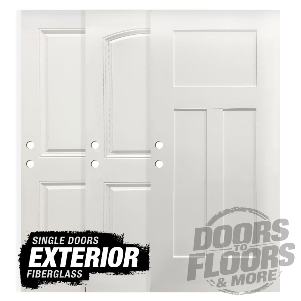 Exterior Prehung Single Fiberglass Doors
