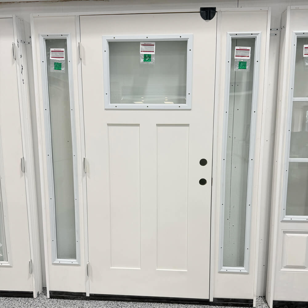 Exterior Entry with Sidelights Fiberglass Doors