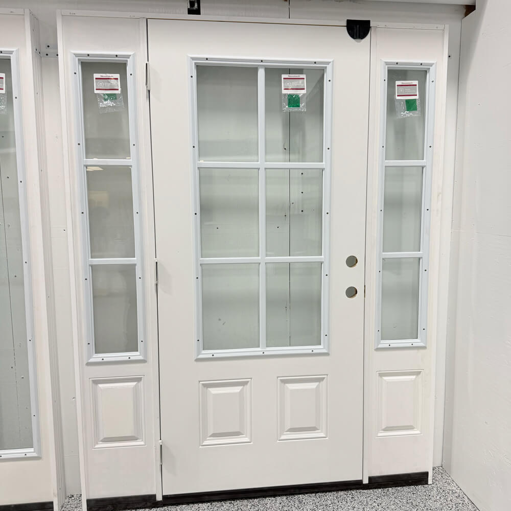 Exterior Entry with Sidelights Fiberglass Doors